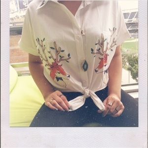 Deer Collar Blouse