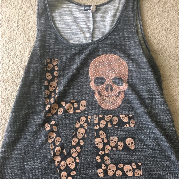 Skull Love tank top