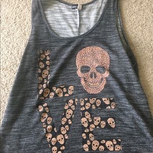 Skull Love tank top