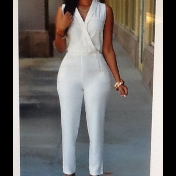 White elegant jumpsuit
