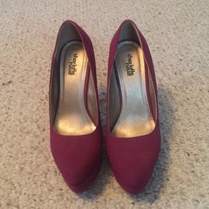 Charlotte Russe raspberry colored pumps