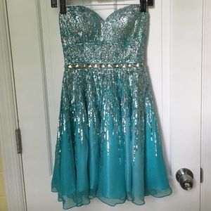 Sherri Hill strapless dress