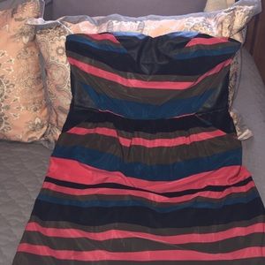 Stripped formal dress.