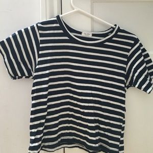Brandy Melville stripe crop tee
