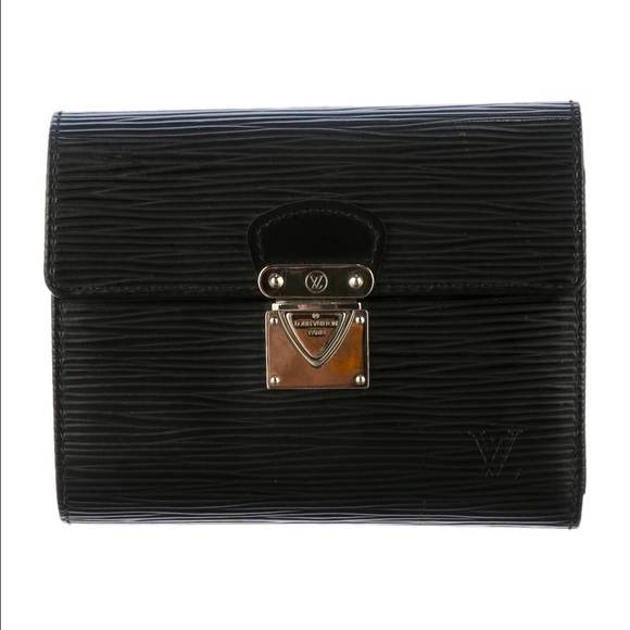 Louis Vuitton Black Epi Leather Koala Wallet