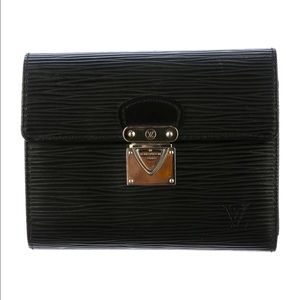 Louis Vuitton Black Epi Leather Koala Wallet