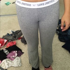 justice sweatpants/joggers gray