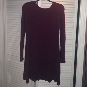 Burgundy old navy dress