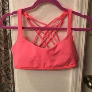 Tangerine lululemon free to be bra (8)