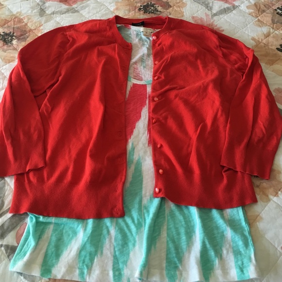 Vibrant flame Claire cardigan