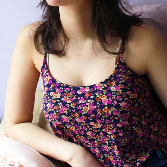 PacSun Floral Crop Top