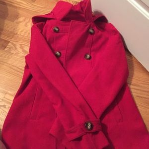 Red Pea Coat