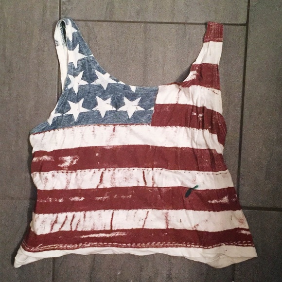 Brandy Melville American Flag Top