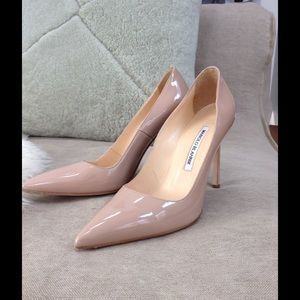 Authentic Manolo Blahnik Patent Pumps