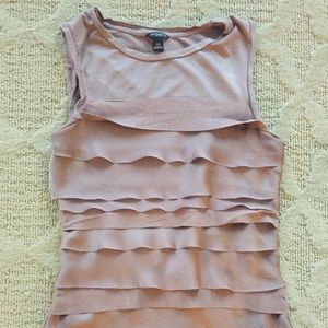 Sleeveless Top with Satin Details