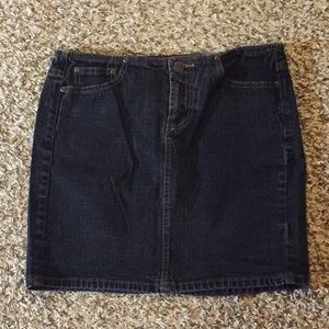 Dark denim skirt