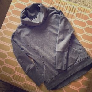 Lululemon funnel collar grey sweatshirt