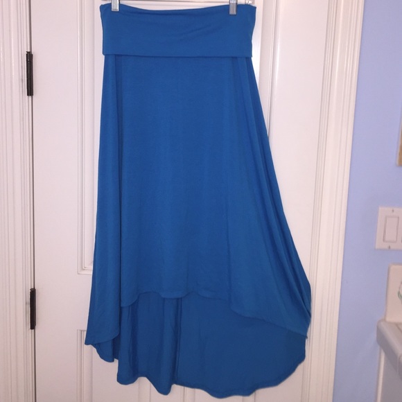 Blue high low skirt - Picture 1 of 1