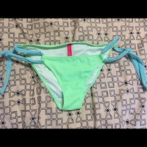 Victoria's Secret  green side tie bikini bottom