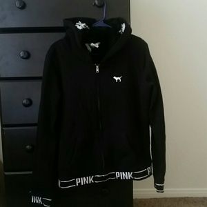 Vs pink zip up jacket (make me an offer)