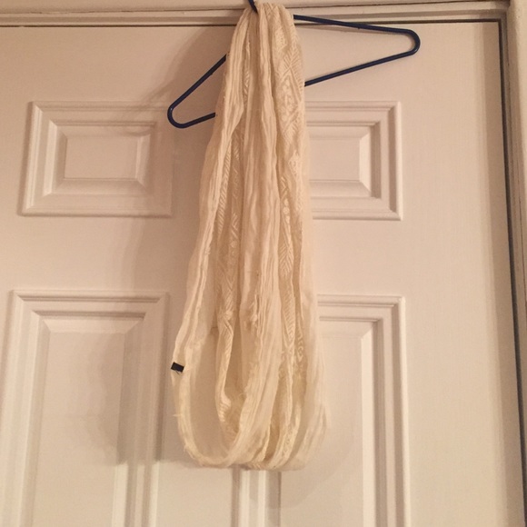 Cream infinity scarf