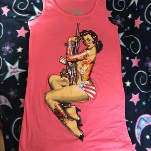 Pinup girl tank top!  Size med