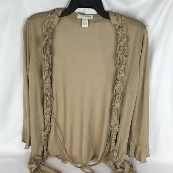 Kenar Tops - Beige Kenar open cardy