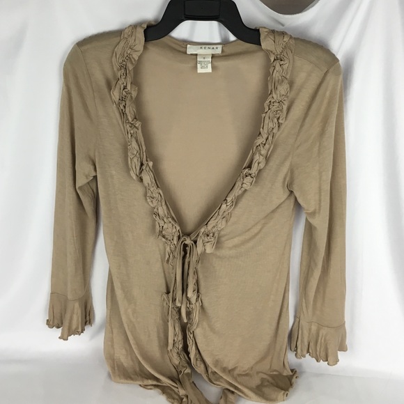 Beige Kenar open cardy - Picture 3 of 4