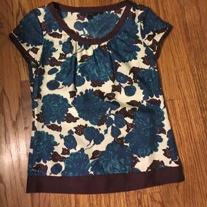 Eggplant/blue Boden Blouse size 10