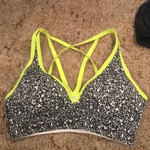 victoria secret pink padded sports bra