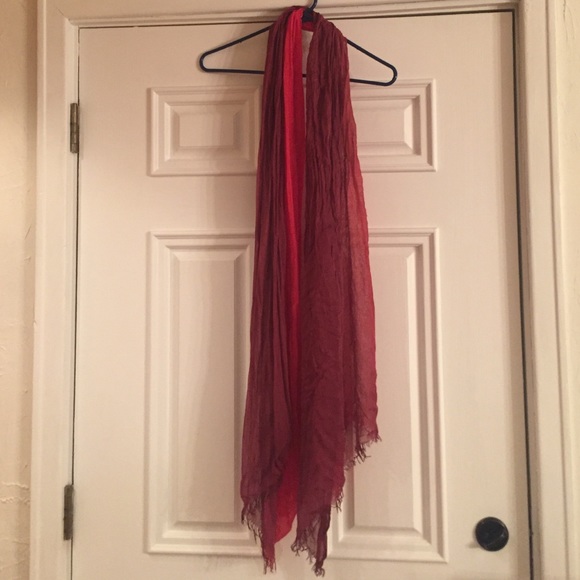 Pink and purple ombré long scarf