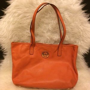 Orange Michael Kors Tote
