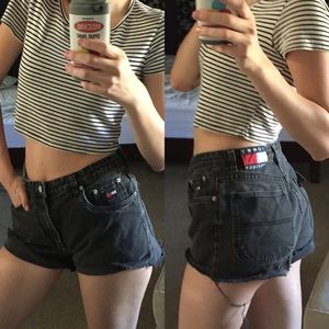 Tommy Hilfiger Vintage DIY'd high waisted shorts