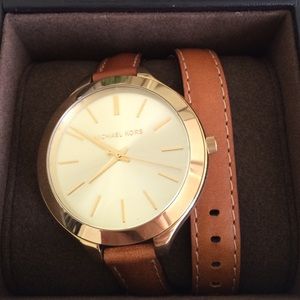 Michael Kors Tan Leather Ladies watch