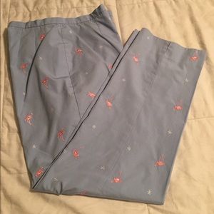 Brooks Brothers flamingo pants!