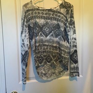 Sheer designed shirt unique pattern ethnic