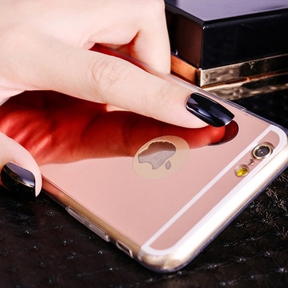 Rose Gold Mirrored IPhone 6 Case - Picture 1 of 2