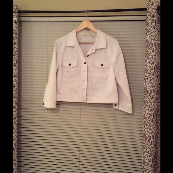 Chico's White Denim Jacket