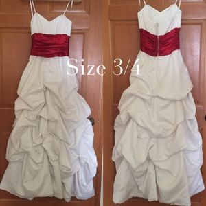 White Strapless Dress