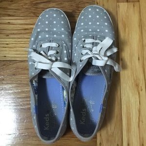 Grey polka dot Taylor Swift Keds