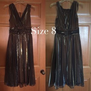 Brown Dress with Metallic Shift!