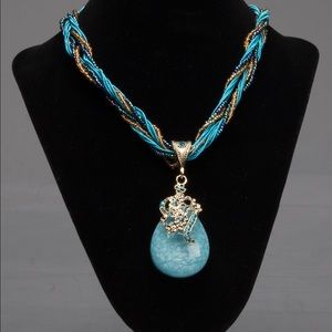 Bohemian summer 7 color rope statement necklace