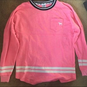 PINK Varsity Crew Sweater/Shirt