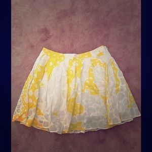 Kimchi and blue yellow floral ruffle skirt