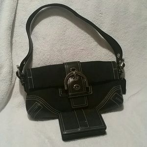 Coach purse w/matching ID wallet