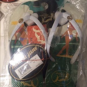 Malibu Jane white sandals.