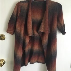 BLK FRDY SALE}Dulled rainbow short sleeve cardigan