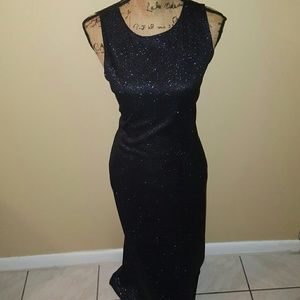 AGB long elegant black dress