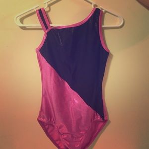 Glitter spandex leotard