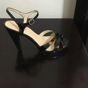Black patent leather Ralph Lauren heels